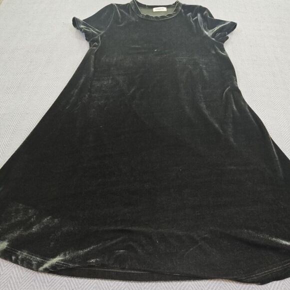 Ginger G Women’s Hunter Green Velvet Size Small A-line Dress Cottagecore Boho - Picture 9 of 14